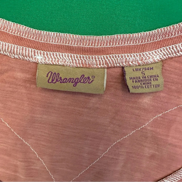 WRANGLER Slim long-sleeve 100% Cotton T-shirt size S - Picture 3 of 5